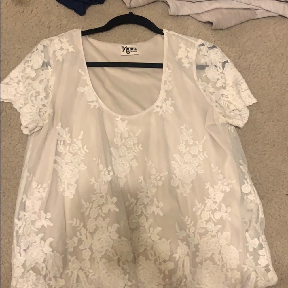 Show me your mumu white top